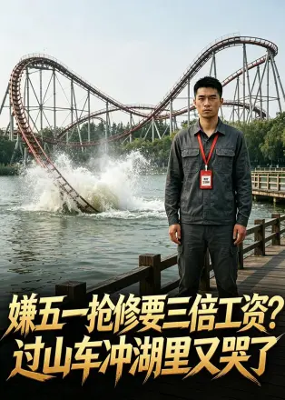 嫌五一抢修要三倍工资?过山车冲湖里又哭了 Ai