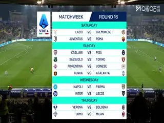 意甲联赛 帕尔马VS拉齐奥 20251214