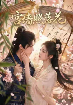 宫墙照落花