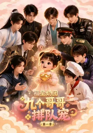 福星奶团，九个哥哥排队宠