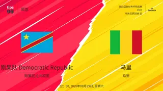 2027FIBA男篮世预赛非洲赛区F组小组赛全场回放：刚果（金）vs马里